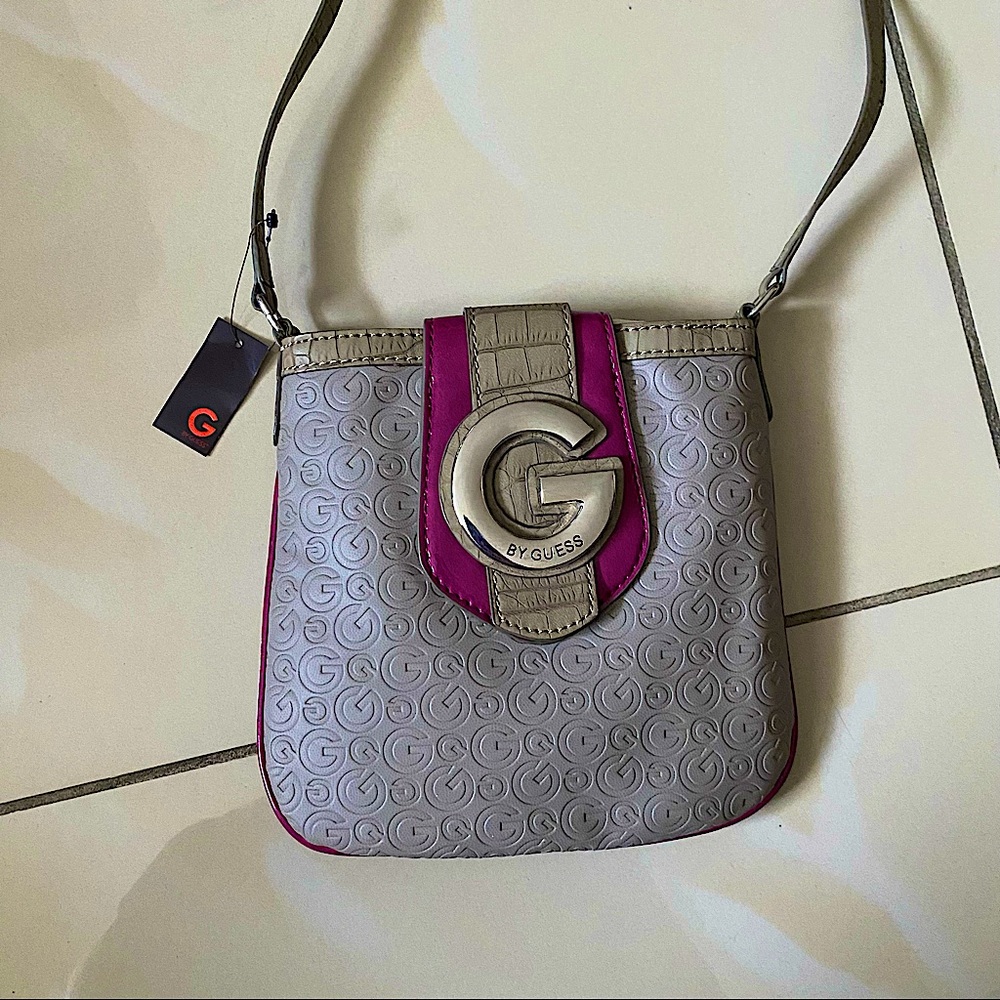 Taupe Guess Crossbody Bag